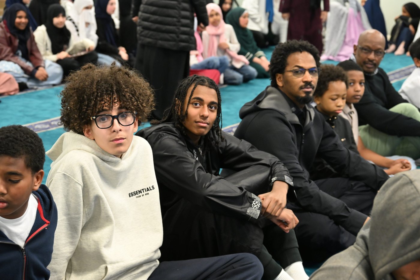 Oceans Academy students and families gathered for a school assembly